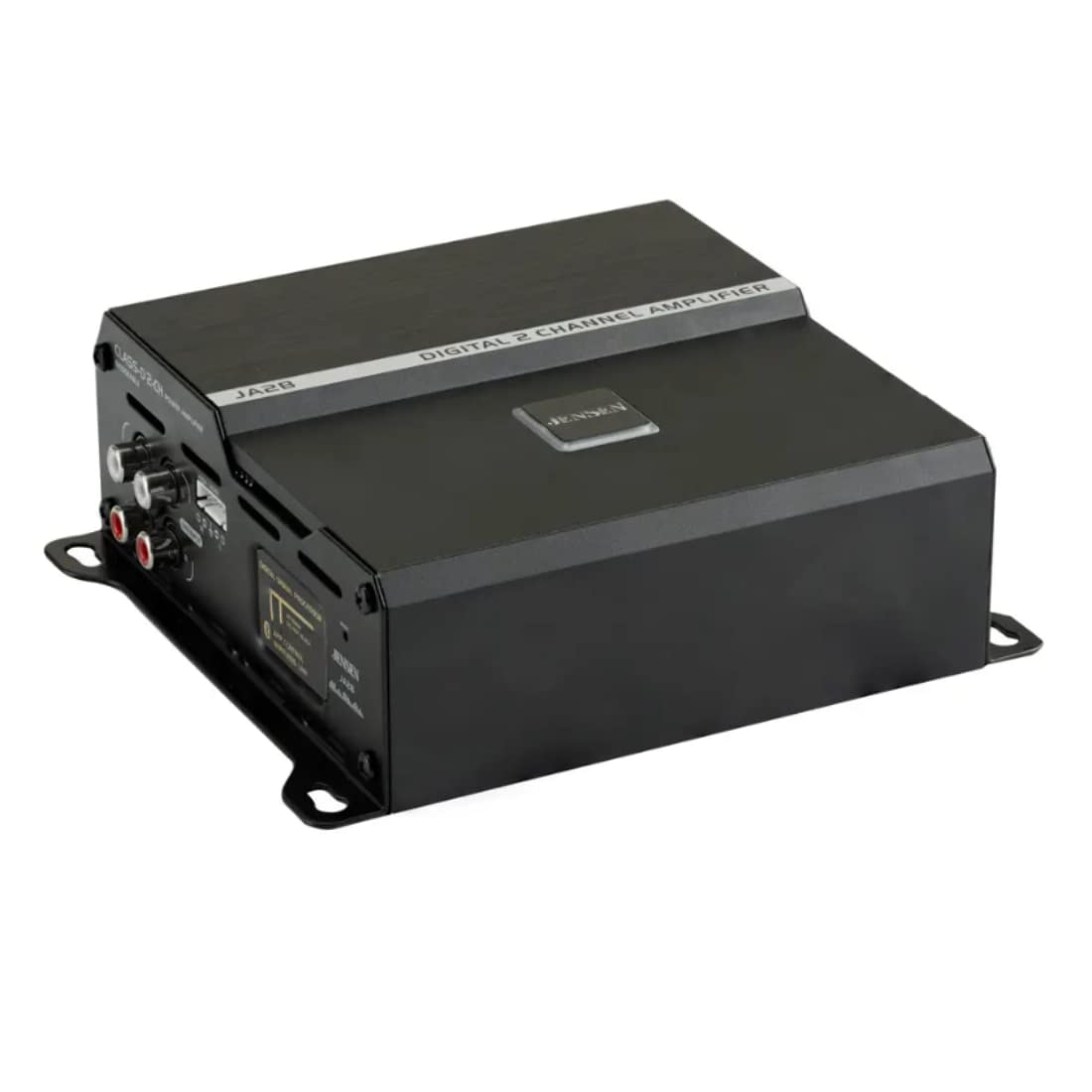 Jensen JA2B 225W RMS 2 canales Clase D amplificador compacto de audio para coche con DSP