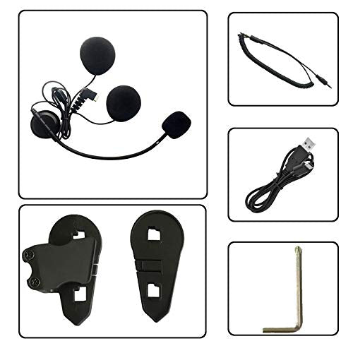 Yaconob - Auriculares Bluetooth para motocicleta BT-S3 tipo C, Hard Microphone