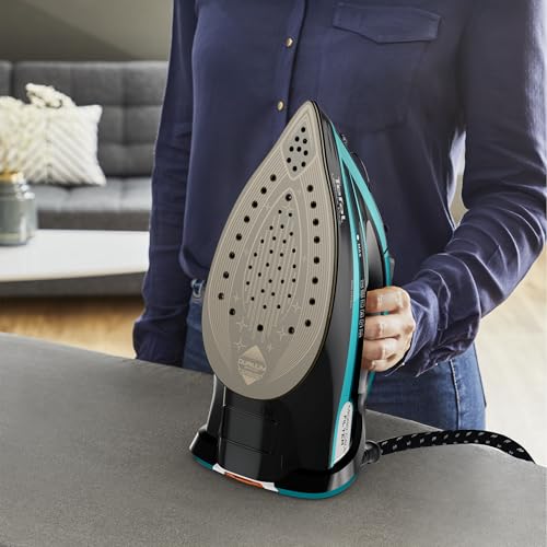 Plancha a Vapor Tefal Ultimate Pure Negro Azul con Suela Durilium Autoclean 250 g/min