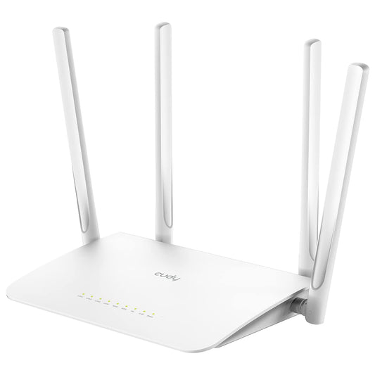 CUDY Ruteador Inalambrico WR1300 Antenas 4, Doble Banda 2,4GHz/5GHz, Wi-Fi 5, Puertos LAN 4, 867 Mbit/s