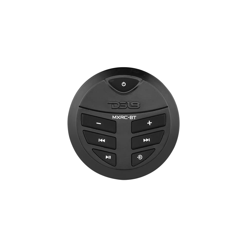 DS18 MXRC-BT Receptor marino resistente al clima, receptor de audio con transmisión Bluetooth, impermeable, universal, con controlador - Bluetooth, AUX, puerto USB (funciona con Android e iPhone)