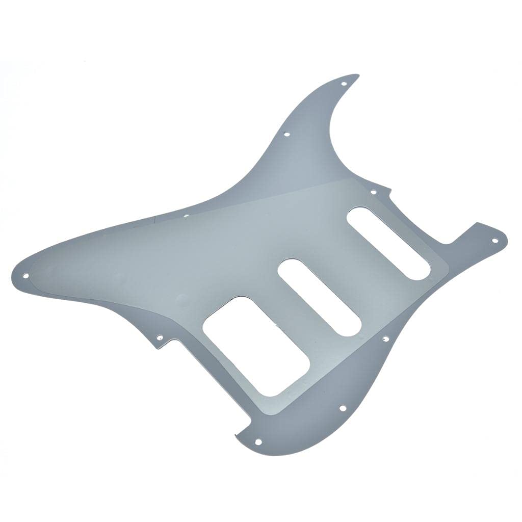 Dopro Golpeador de guitarra Strat HSS de 11 agujeros, 3 tripulaciones Humbucking para American FD Stratocaster White Pearl