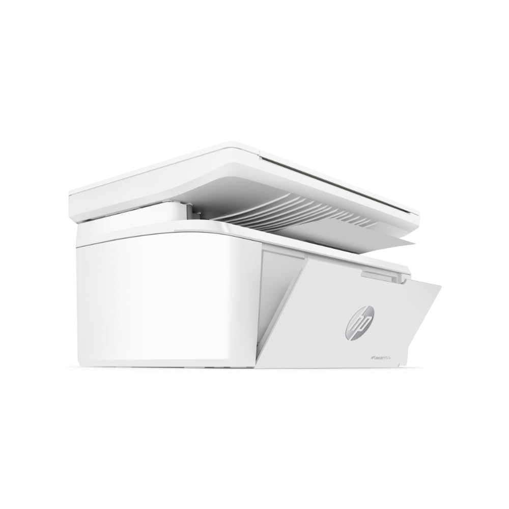 HP Impresora Multifuncional LaserJet M141W, Blanco y Negro, Impresora para Pequeñas oficinas, Impresión, Copia, escaneado, WiFi, USB, Smart App, Tamaño Compacto (7MD74A)