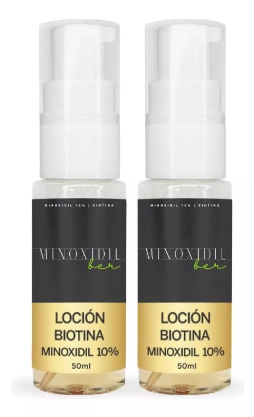 Set Botellas Espuma Minoxidil 10% Bergamota para Crecimiento de Barba y Cabello