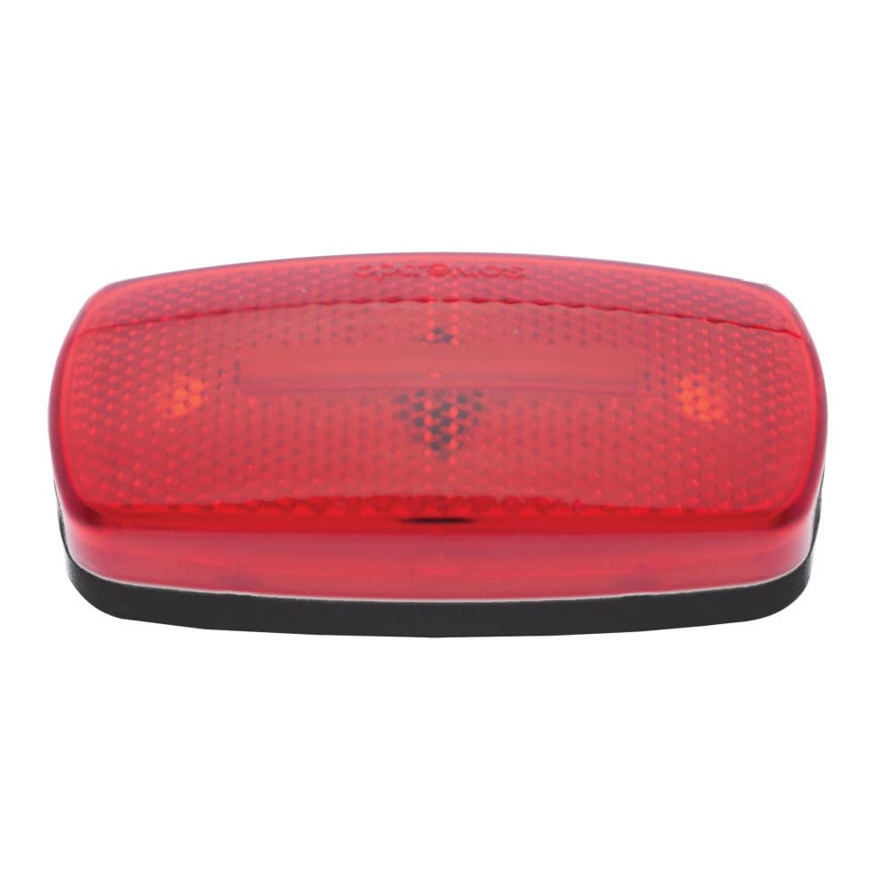 Optronics MC32RBS Luz Marcadora de Montaje en Superficie con Reflejo, Rojo, Paquete de 1