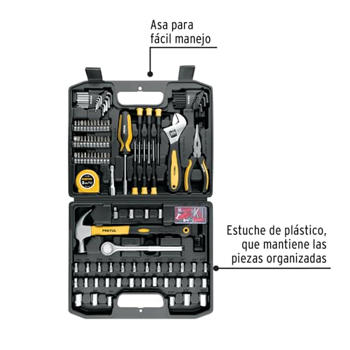 Juego de Herramientas Pretul 104 Piezas con Estuche