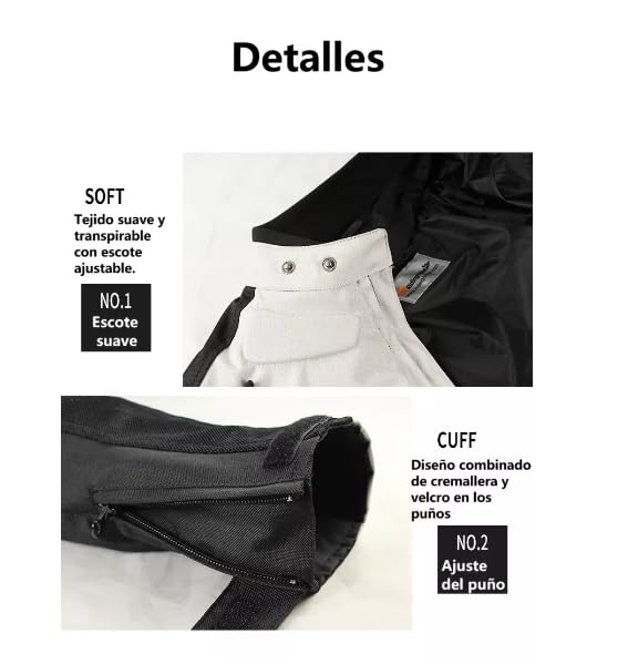 Chamarra de moto, Chaqueta de moto, CE tejido impermeable de alta calidad, negra, hombre, adecuado para primavera y verano (MX/US, Alfa, 1X, Regular, Regular, Negro)