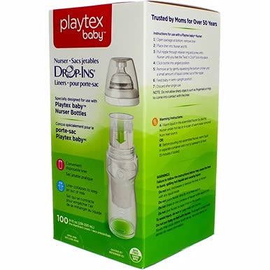 Liners Descartables Preesterilizados Playtex 8-10 oz 100 Unidades