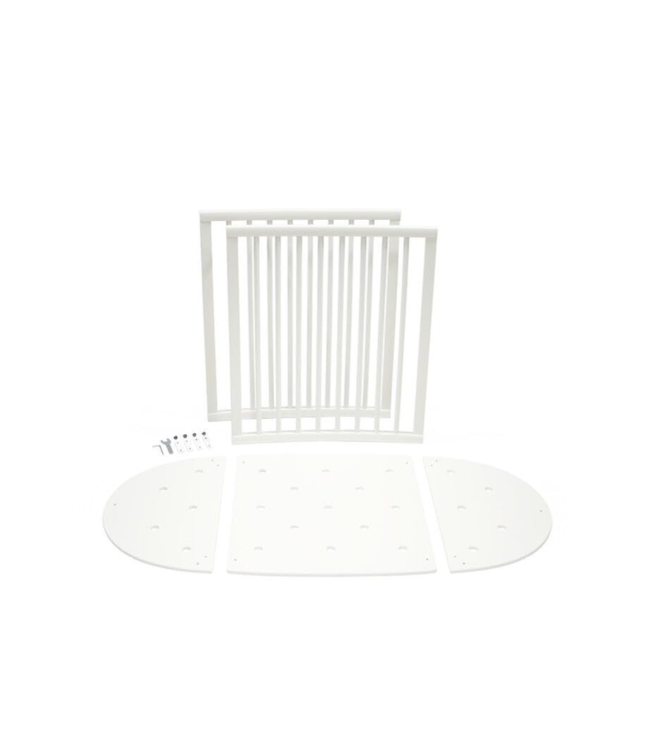 Stokke Extensión de Cama para la Sleepi V3, Blanca - Convierte la Sleepi Mini en una Cama Sleepi - Extiende la Cama hasta 141 cm - para niños de hasta 5 años - El colchón se Vende por Separado