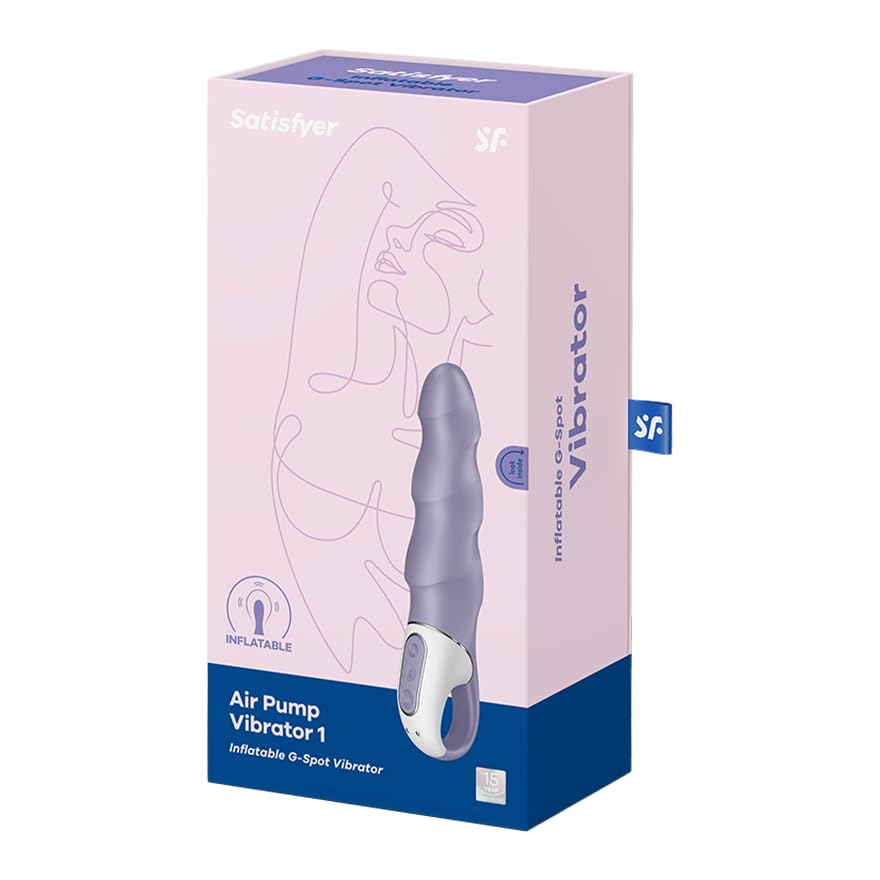 Vibrador Satisfyer Air Pump Negro con Diámetro Ajustable y 12 Programas para Mujer
