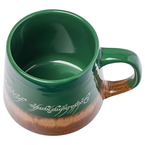 Taza de Cerámica Silver Buffalo Elven Text Alto Brillo 18 oz