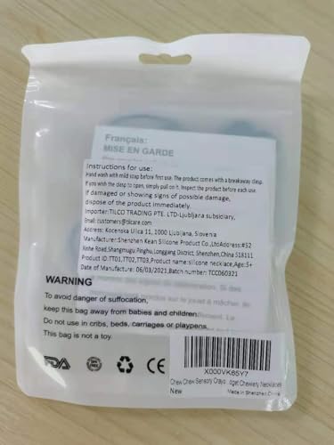Colgante Masticable Tilcare Chew Chew Silicona para Niños y Adultos con Autismo