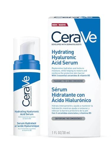 CeraVe. Sérum Hidratante con Ácido Hialurónico 30ml + Serum Retinol Anti-Marcas Para Piel Grasa o Acne 30ml