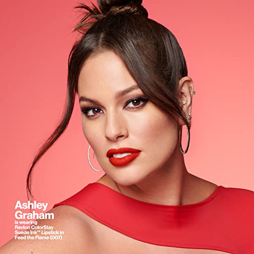 Revlon ColorStay Suede Ink, Pintalabios Mate de Larga duración, Enriquecido con Vitamina E (Tono 019 In The Zone)