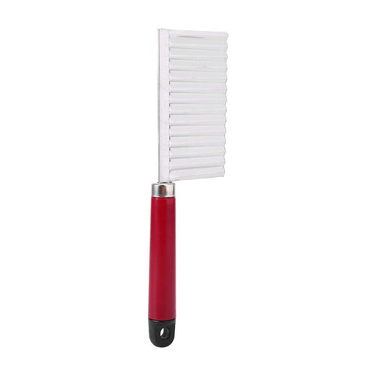 Cortador de Papas Ondulado de Acero Inoxidable para Papas, Zanahorias y Pepinos