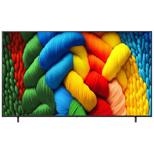 LG Pantalla 86 Pulgadas NanoCell AI NANO80 4K Smart TV webOS 2025 86NANO80ASA |Sistema Operativo webOS | Nano Color | Identificación de Voz AI | HDR10 | Filmmaker Mode Channels