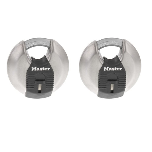 Candado de Disco Masterlock Acero 70 mm Paquete de 2 Keyed Alike