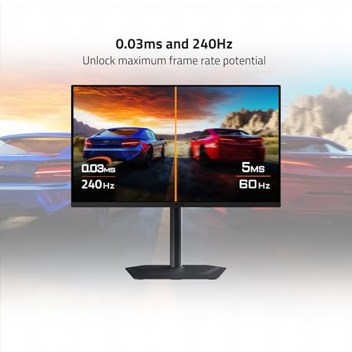 GIGABYTE - Monitor para juegos QD-OLED MO27Q2-27 - QHD 2560x1440-240Hz - 0.03ms GTG - AMD FreeSync Premium Pro - KVM tipo C - HDMI, DP - Altura ajustable - Negro