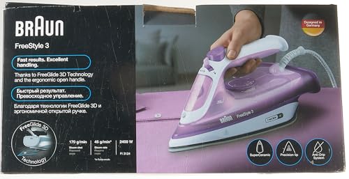 Braun Fer vapeur FI3124 PU - Freestyle 3 - Semelle SuperCéramic