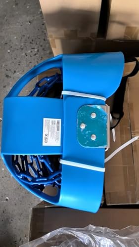 KINSPORY Asiento de Columpio, 150cm Columpio para bebé con Cadenas de Hierro Resistentes recubiertas, Juego de Columpio al Aire Libre con Respaldo Alto y Correas para árboles - Azul