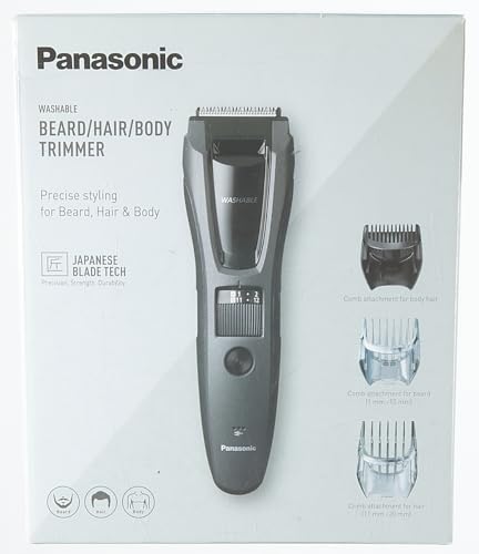 Trimmer Panasonic Gris Mate 39 Configuraciones para Barba, Cabello y Corporal para Hombres