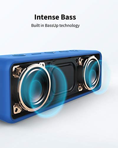 Soundcore Anker 2 Bocina Bluetooth Potente, batería de 24 Horas, protección contra el Agua IPX7, Graves enormes con Dos Controladores de Graves