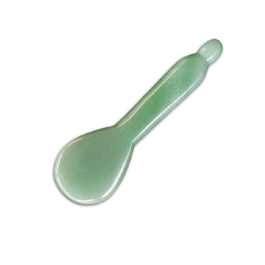 Jade Gua Sha herramientas de masaje, herramienta facial 100% natural verde gua sha anti envejecimiento de la piel facial SPA para rejuvenecer la piel, antiarrugas y antienvejecimiento, C