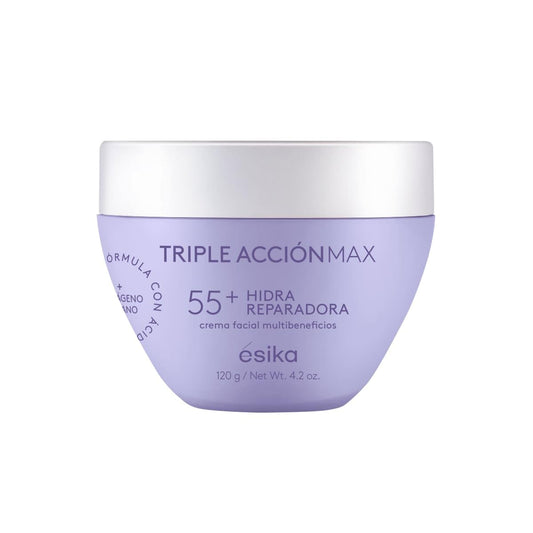 ésika - Crema Facial Hidra Reparadora 55+ Triple Acción Max 120 g