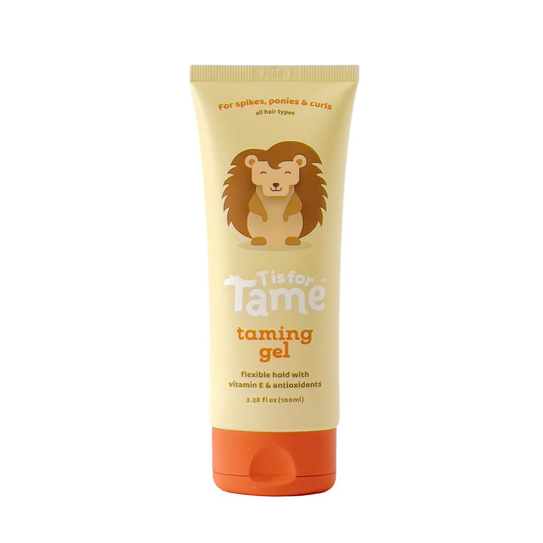 T is for Tame Gel para Cabello Bebé, Niños, Niñas y Familia | Natural, Orgánico, Vegano, Sin sulfatos y Parabenos, Cruelty Free | Para Cabello Rizado y todo Tipo | Vitamina E y Antioxidantes 100ml