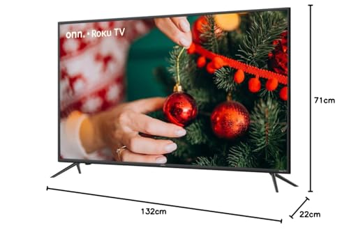 SmartTV Led Onn. 55pulg Negro HDR10 4K UHD Netflix Reacondicionado