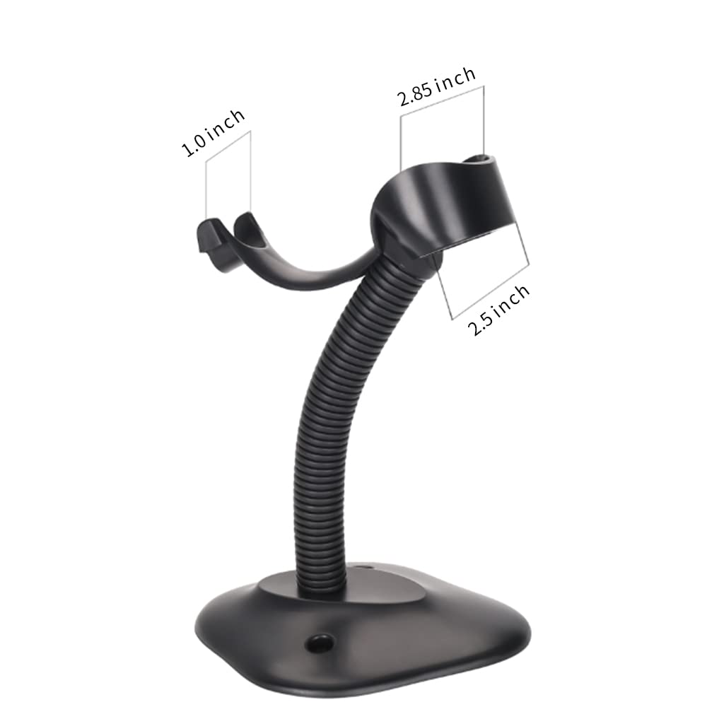 Soporte de Escáner UNIDEEPLY Negro Ajustable con Cuello de Ganso para Escritorio