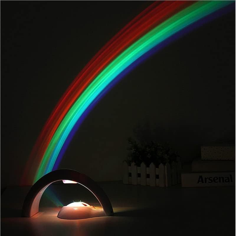 Bo Toys - Proyector LED arcoíris, lámpara de proyector de luz de reflexión para habitación de los niños, luz de proyección ambiental para recámara, lámpara LED de luz nocturna
