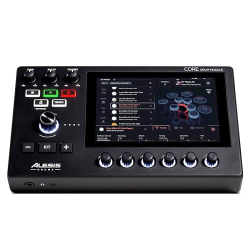Alesis Strata Core - Kit de Batería Electrónica con Pantalla Táctil, Platillos de Triple Zona, Hi-Hat Magnético Activo y Parches de Malla de Doble Zona