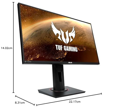 Asus Monitor TUF Gaming VG259QM 24", 1080P Full HD (1920 x 1080), Fast IPS, 280Hz, G-Sync Compatible, Extreme Low Motion Blur Sync, DisplayHDR 400, Eye Care, DisplayPort HDMI