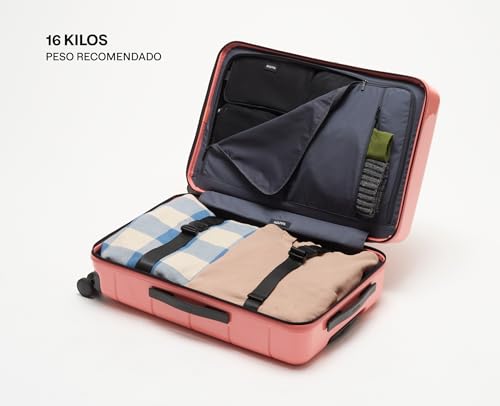 Mappa Lite - Maleta de Viaje Rígida y Ligera con 3 Años de Garantía, Hecha de Makrolon y ABS, 4 Ruedas Giratorias 360 con Tecnología Japonesa Hinomoto, Candado TSA, Correas Ajustables
