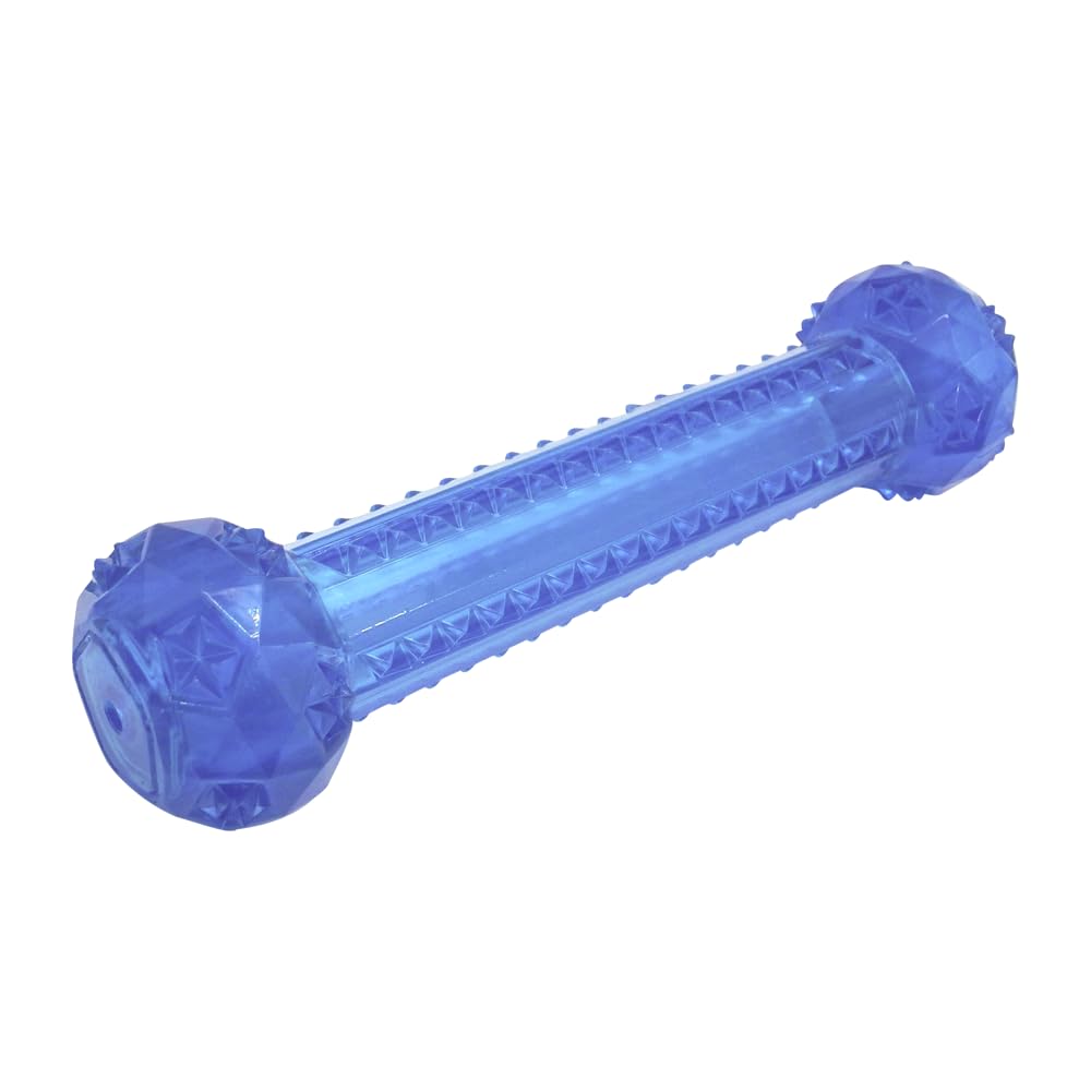 Juguete Prisma Mancuerna Fancy Pets Azul con Sonido para Perro Tamaño Grande