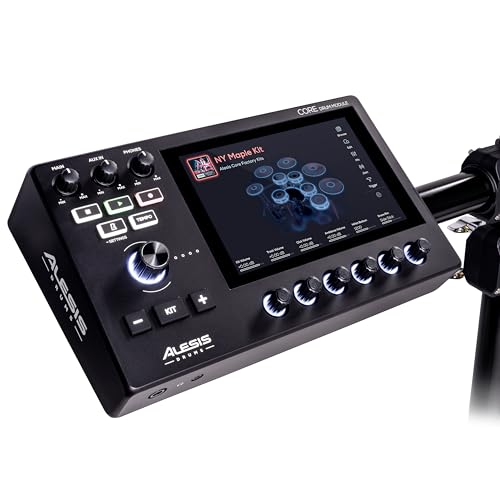 Alesis Strata Core - Kit de Batería Electrónica con Pantalla Táctil, Platillos de Triple Zona, Hi-Hat Magnético Activo y Parches de Malla de Doble Zona