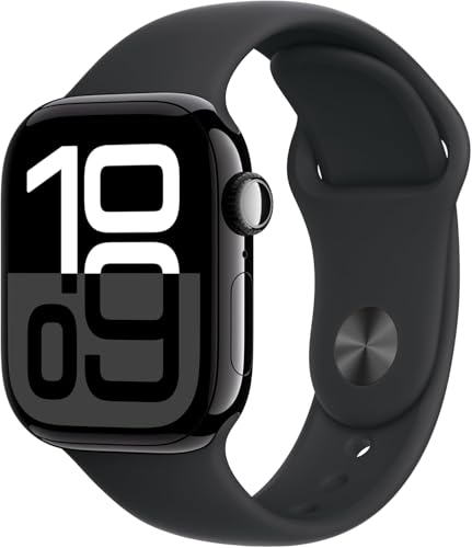 Reloj Inteligente Apple Negro Espacial de 46mm con Correa Deportiva Negra Reacondicionado Premium