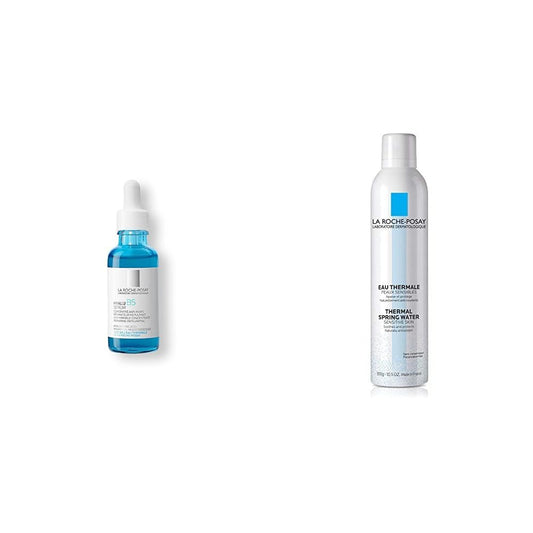 La Roche Posay Hyalu B5 Serum Facial de Acido Hialuronico con Vitamina B5 Puro. Suero Concentrado Antiarrugas, 30 ml + La Roche Posay Agua Termal para Piel Sensible, 300 ml