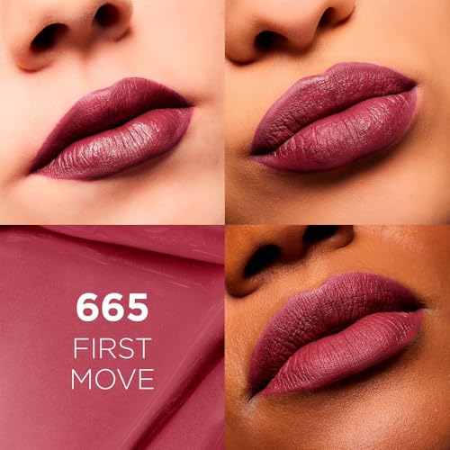 L'Oréal Paris, Infallible Matte Resistance Nudes, Labial Líquido Mate Larga Duración 16hr, Color Intenso con Ácido Hialurónico, Tono First Move 665, 5ml