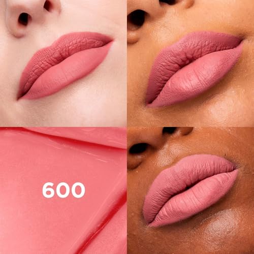 L'Oréal Paris, Infallible Matte Resistance Nudes, Labial Líquido Mate Larga Duración 16hr, Color Intenso con Ácido Hialurónico, Tono First Kiss 600, 5ml