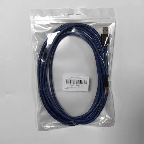 Cable USB 3.0 ANDTOBO Azul Alta Velocidad 5Gbps 3 Metros Macho a Macho para Ordenador Portátil y Monitor