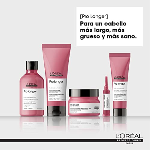 L'Oréal Professionnel Pro Longer | Shampoo| Protege de las puntas abiertas | Para cabello más largo, más sano y más grueso | Con tecnología Filler A100 + aminoácidos | Para todo tipo de cabello | 500ml