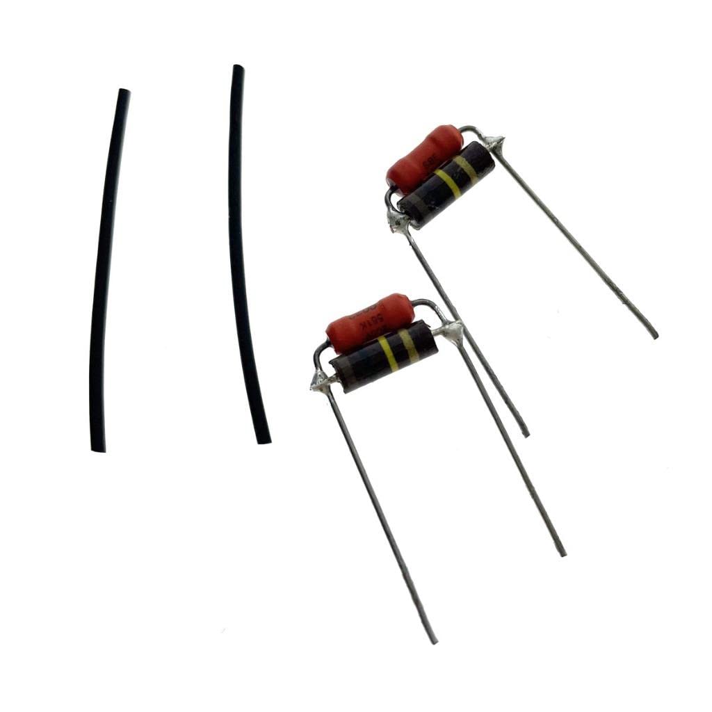 Kit de circuito de purga agudos de volumen para guitarra eléctrica, 2 unidades, condensador de tapa de guitarra SBE con resistencia Allen Bradley
