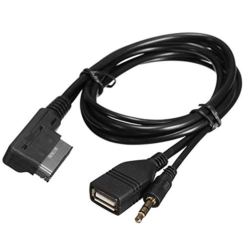 Cable Auxiliar USB Keenso 3.5 mm Adaptador de Audio para Automóviles