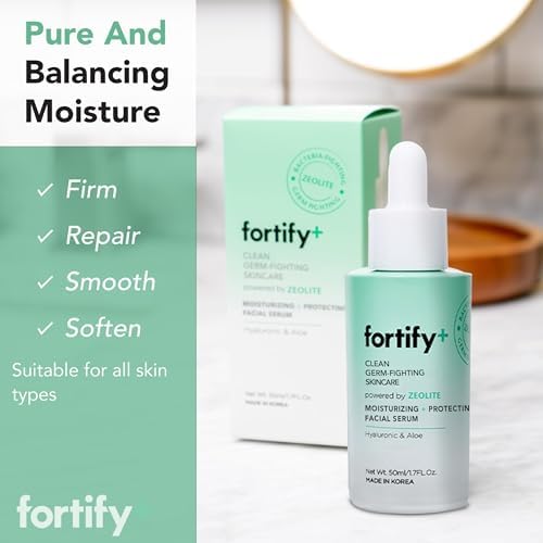 Fortify Skincare Fortify+ Tratamiento facial de bacterias naturales para combatir el cuidado de la piel, hidratante y rejuvenecedor, protege y revive, belleza limpia, fabricado en Corea, 50 ml