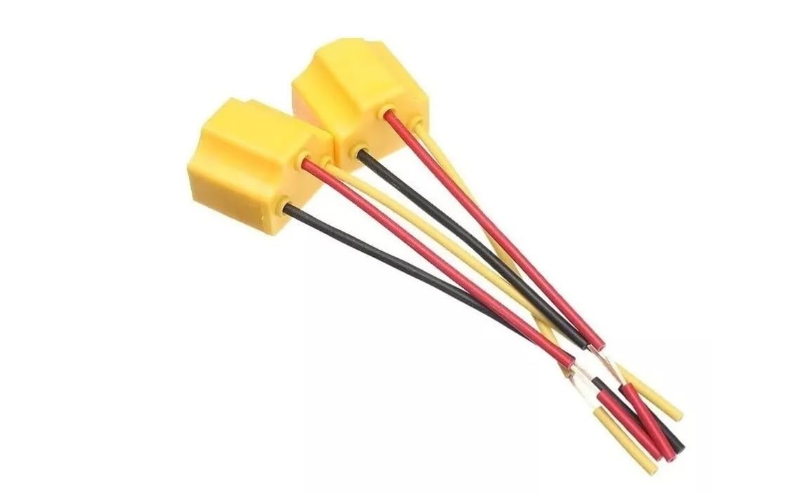 Juego Arnes Conector Foco H4 9003 Ceramica para Auto Moto Led