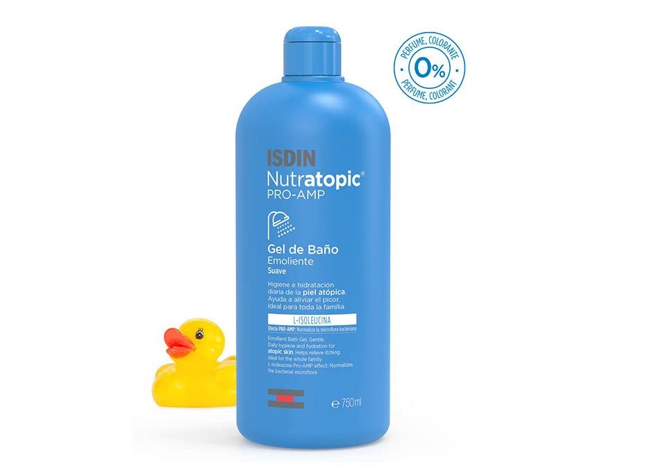 Isdin Gel De Baño Emoliente Nutratopic Pro-Amp, 750 ml