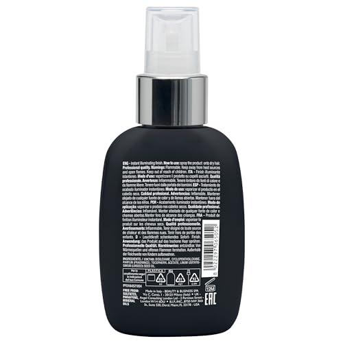 Spray de Acabado Ligero Alfaparf Milano Semi Di Lino Sublime Cristalli en Transparente, Brillo y Protección de Calidad Profesional