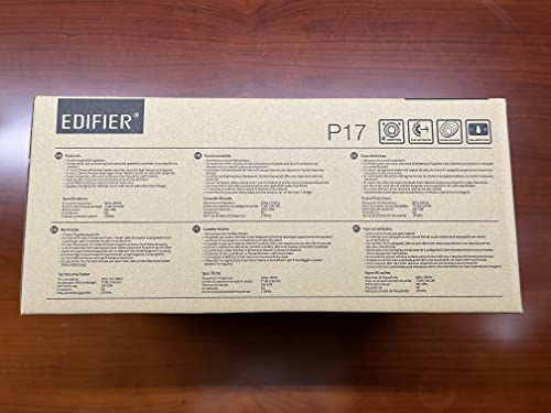 Altavoces Pasivos Edifier P17 Negro con Soporte Integrado para Colgar en la Pared
